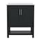 Flash Furniture Vega 30 Inch Vanity w/Sink Combo, Storage Cabinet w/Soft Close Doors and Open Shelf, Black FS-VEGA30-BK-GG - alternate 10